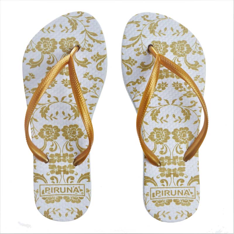 Basic Brazilian Flip Flops – Gold Dandelion – Piruna