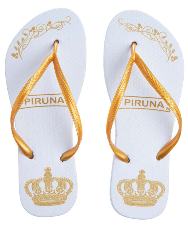 Basic Brazilian Flip Flops – Gold Crown – Piruna