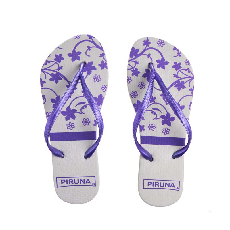 Basic Brazilian Flip Flops – Flower Violet – Piruna
