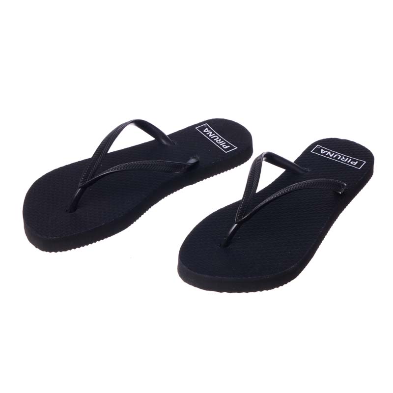 Basic Brazilian Flip Flops – Black Plain – Piruna